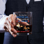 Funny Dog Sure Own You Ver Dad - Personalized Whiskey Glass