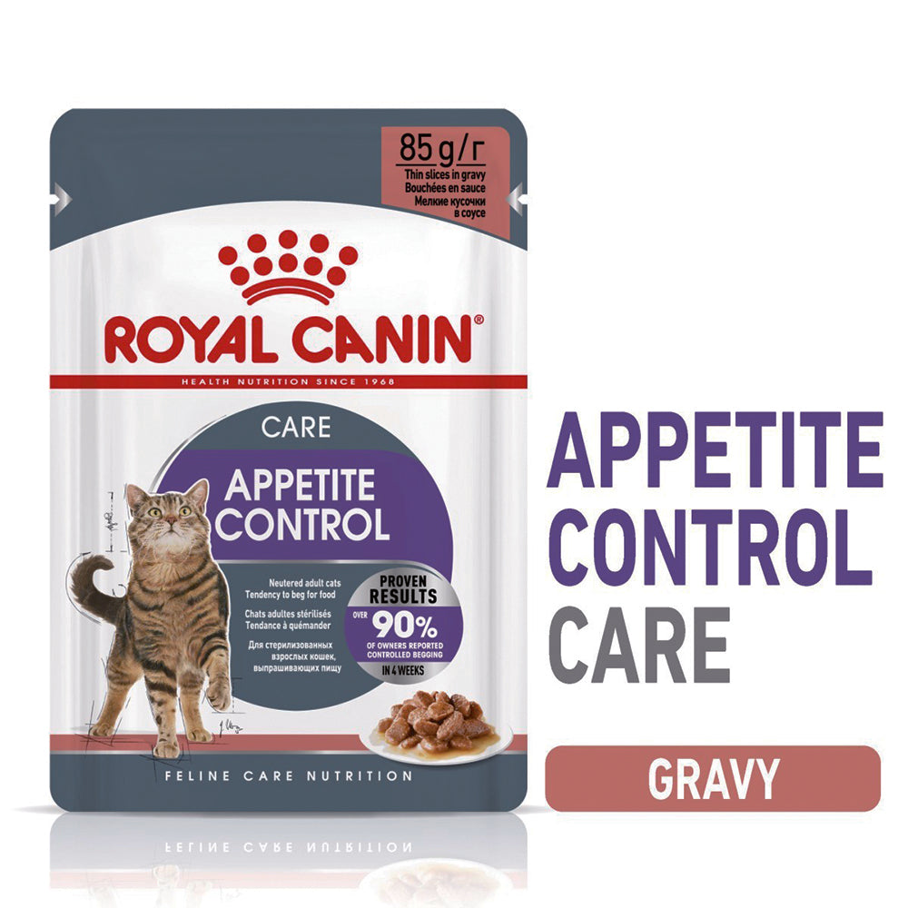 ROYAL CANIN Appetite Control Gravy Adult Wet Cat Food 85g/85gx12