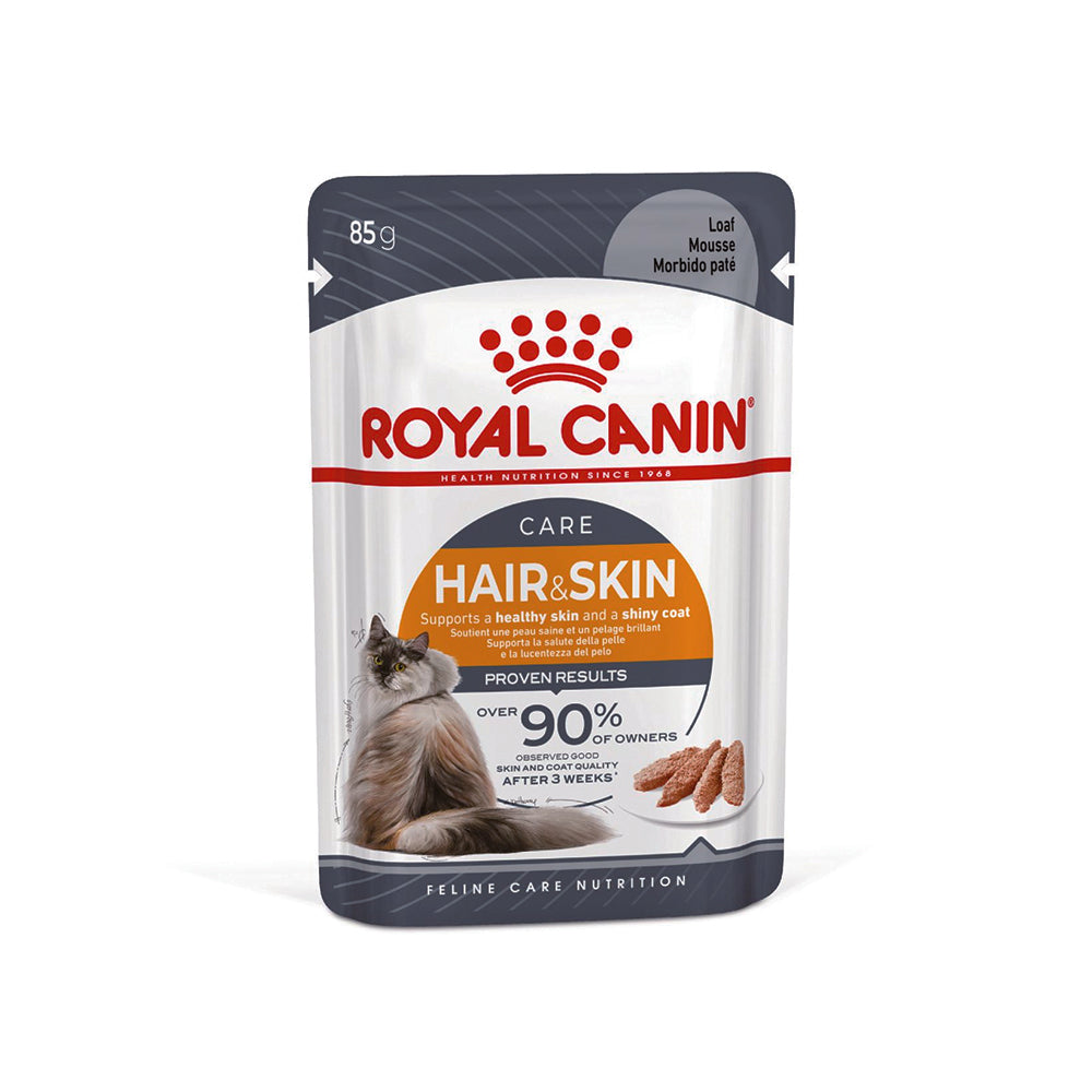ROYAL CANIN Hair & Skin Care Loaf Adult Wet Cat Food