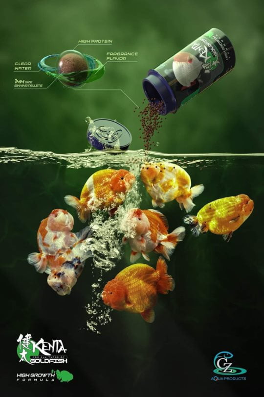 CZ Aqua Kenta hi growth 180g (Formula sinking pellets omega 3 protein)