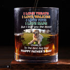 Love You The Most Version 2 Photo - Personalized Whiskey Glass