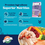 Carniwel with Fresh Fish & Shrimp, Dry Cat Food, Kitten