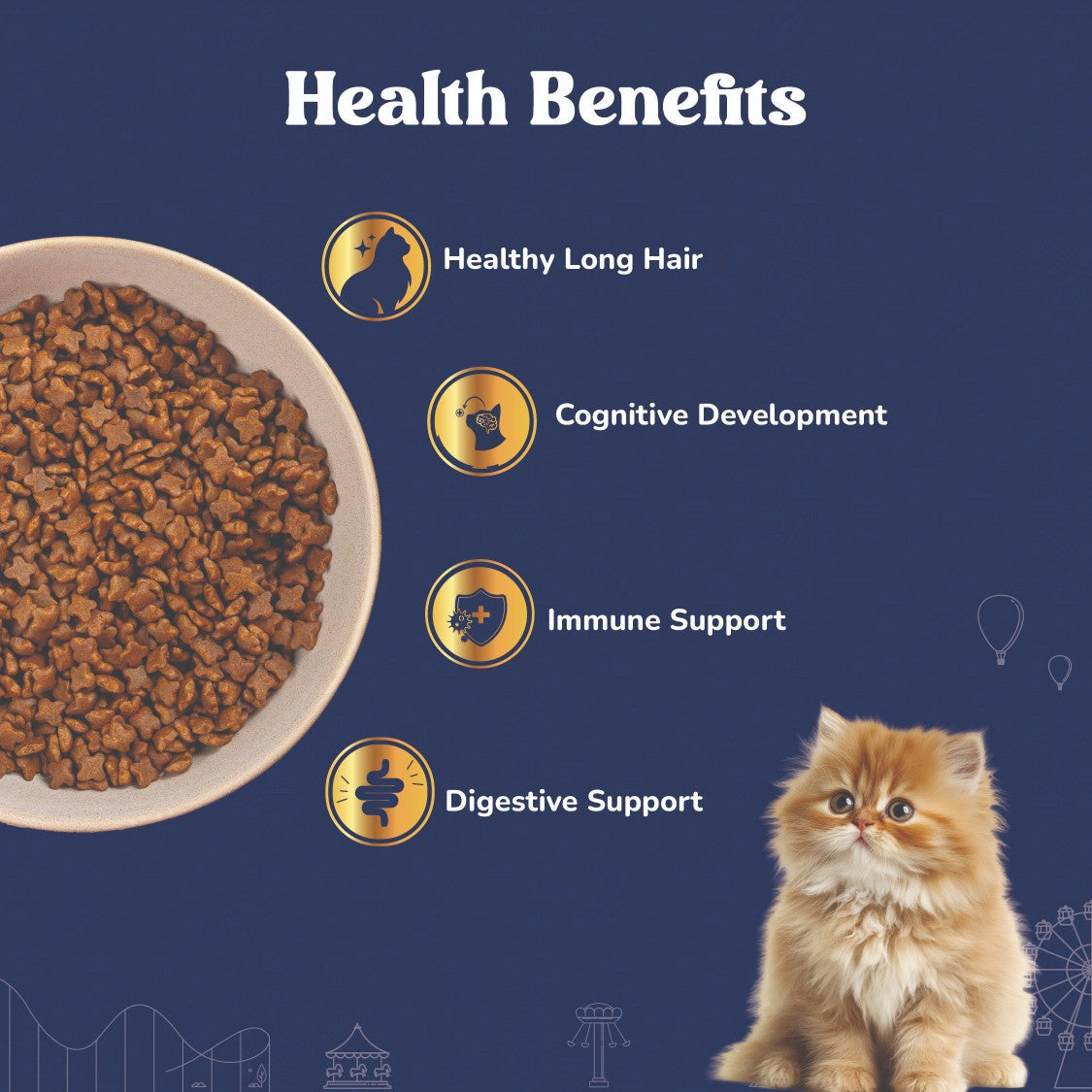 Carniwel Dry Persian Cat Food with Fresh Sardines & Krill, Kitten
