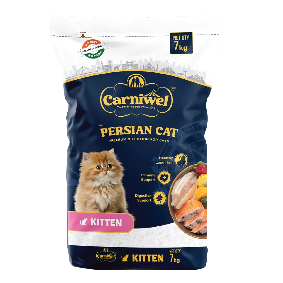 Carniwel Dry Persian Cat Food with Fresh Sardines & Krill, Kitten