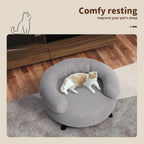 Pet Sofa Bed Soft Round Lounge Couch