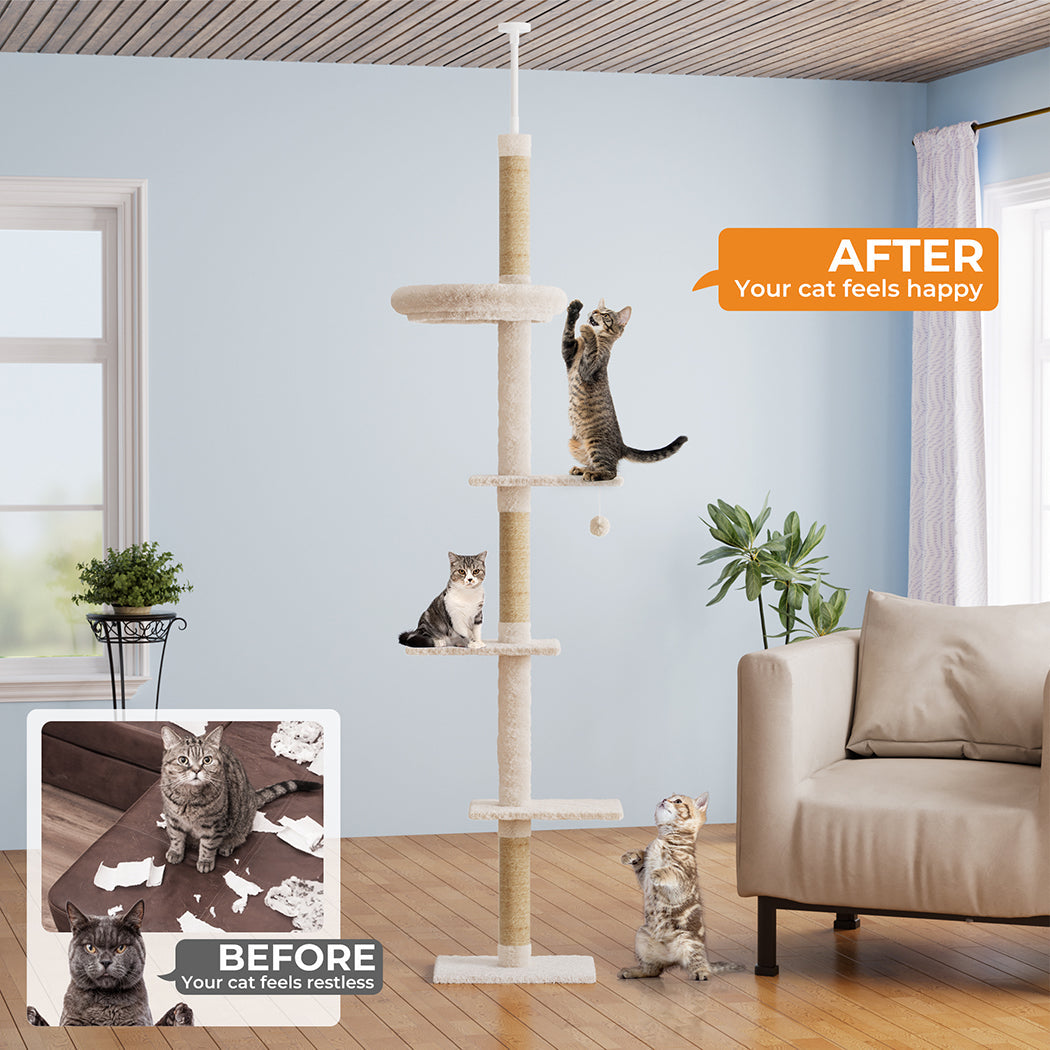 Floor to Ceiling Cat Tree 230-275cm