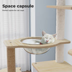 Wooden Multi-level Cat Tree Tower Large 160cm