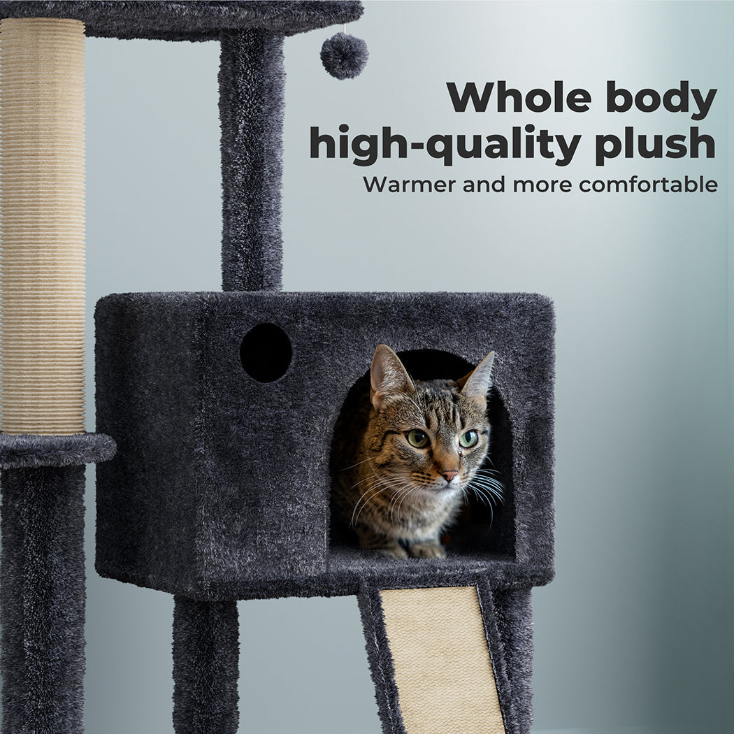 Floor-to-Ceiling Cat Tree Scratching Condo