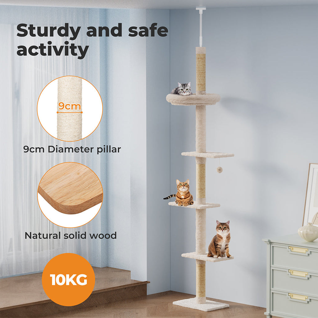Floor to Ceiling Cat Tree 230-275cm