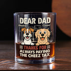 Dog Approved Snack Taxes - Personalized Whiskey Glass