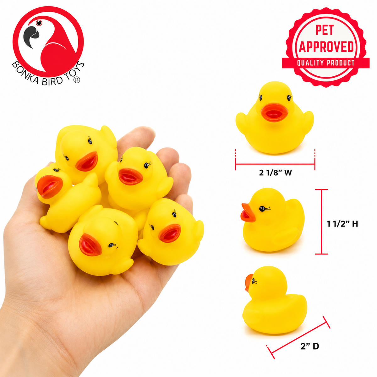 3454 Pk6 Rubber Ducky