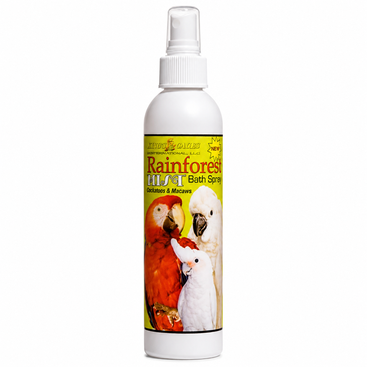 White Rainforest Mist Cockatoos and Macaw 8oz