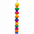 1183 Extra Long Big Bites Rainbow Wood Tower