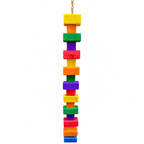 1183 Extra Long Big Bites Rainbow Wood Tower