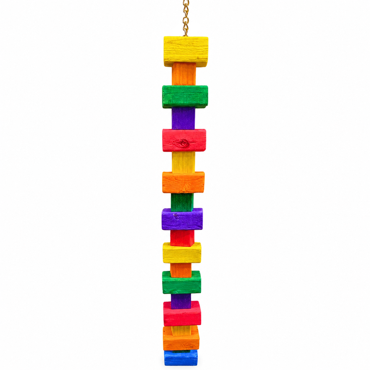 1183 Extra Long Big Bites Rainbow Wood Tower