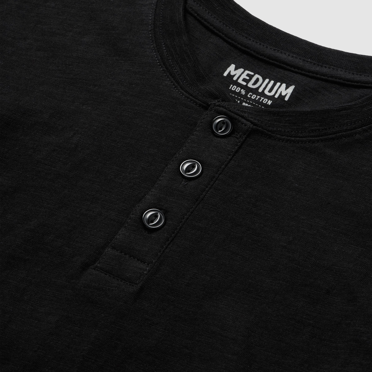 Long Sleeve Cotton Skivvy Henley