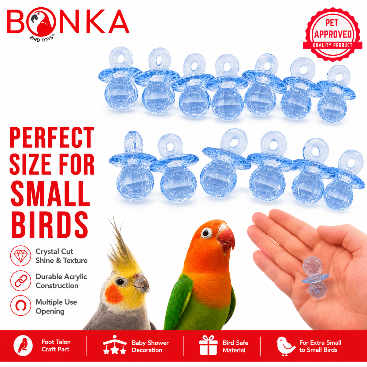 Crystal Cut Pk12 Pacifiers
