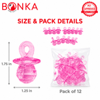Crystal Cut Pk12 Pacifiers