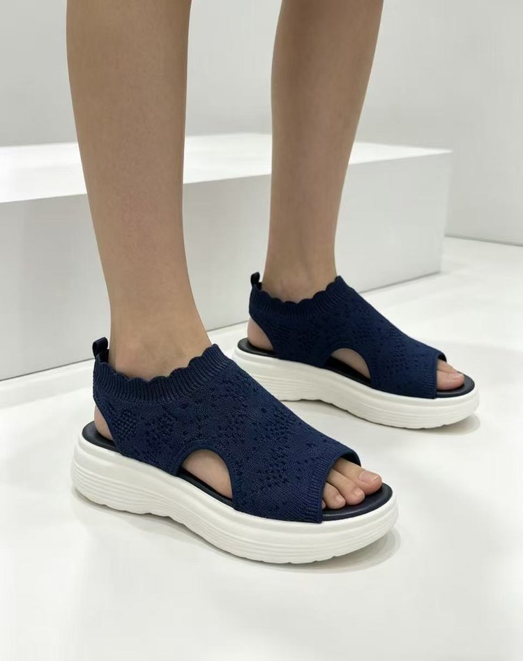 ⏳LAST DAY SALE ONLY ￡11.99!!🔥🔥Women's Breathable Knit Platform Sandals