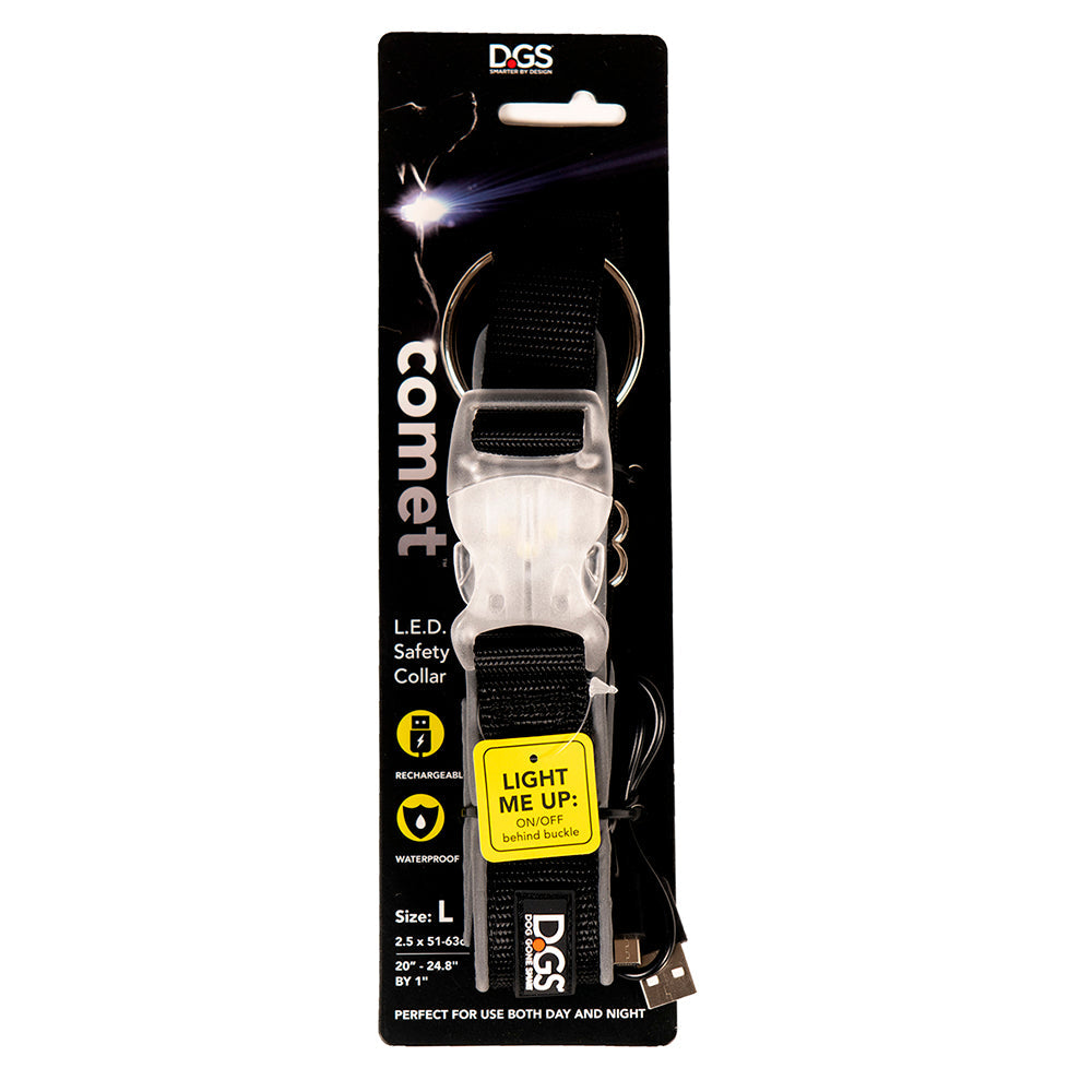 D.GS Dog Gone Smart Comet LED Safety Dog Collar