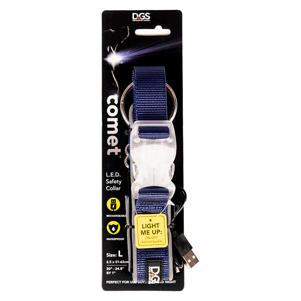 D.GS Dog Gone Smart Comet LED Safety Dog Collar