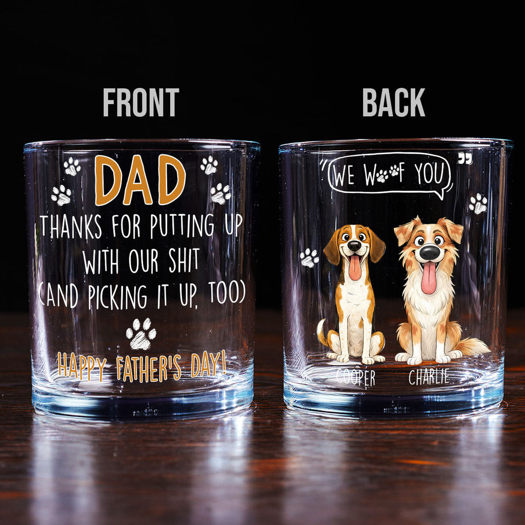 From Your Favorite Dogs - Personalized Whiskey Glass