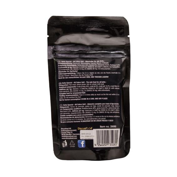 DiscusFood Betta Special - Premium Betta Food - Color Enhancer (50g)