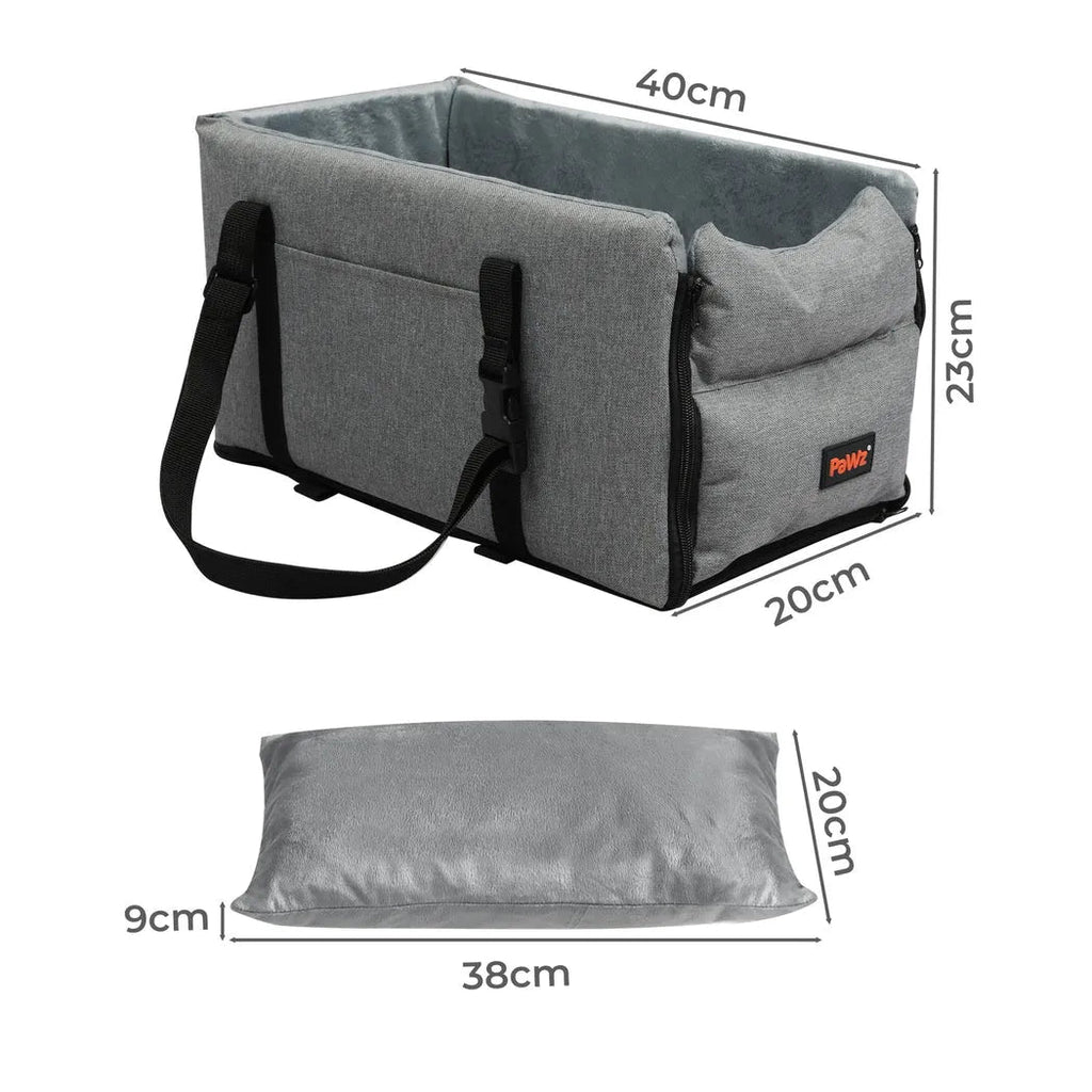 Console Dog Car Seat with Safe Belt Protector
