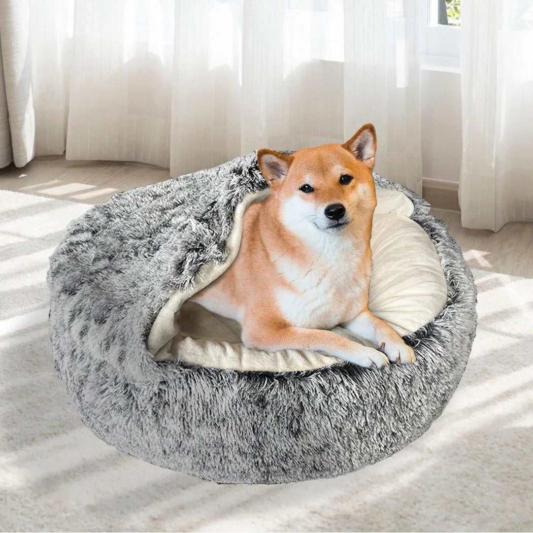 Pet Cave Dog Bed - Removable Cover