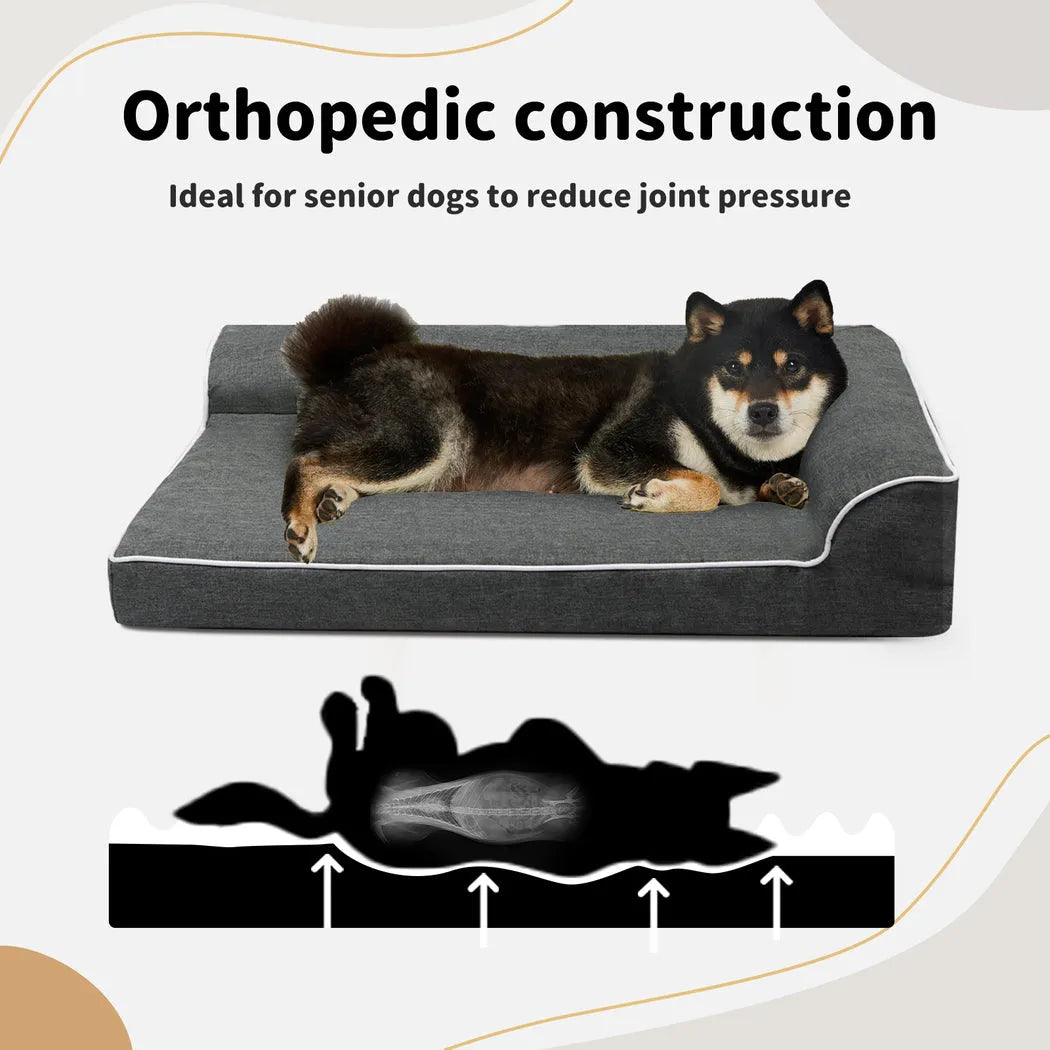 Orthopedic Pet Bed Memory Foam With Cooling Gel