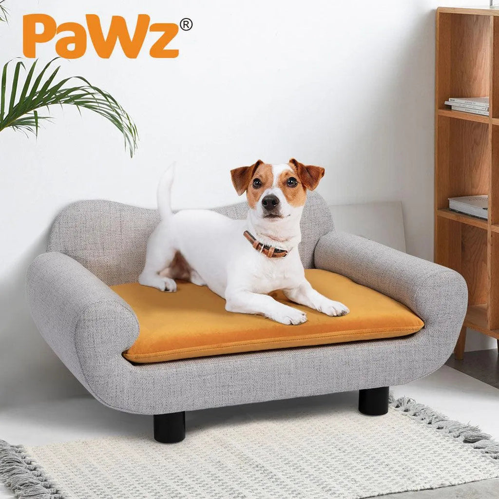 Pet Sofa Bed Detachable Warm Soft Back Lounge Couch Washable Cover