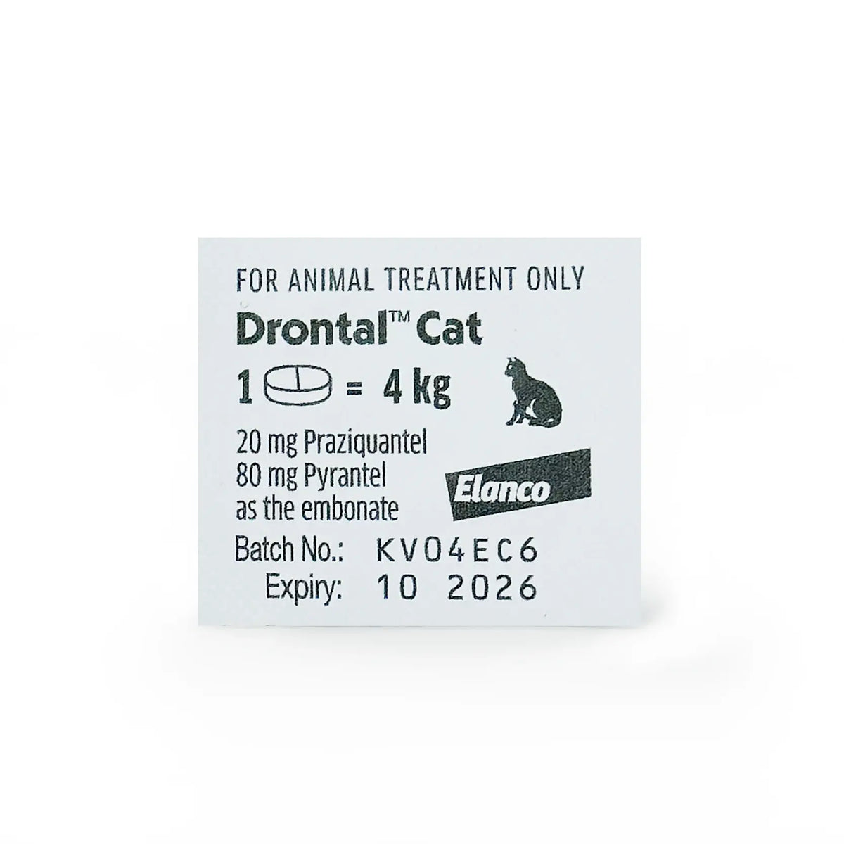 Drontal Plus Film-Coated Tablets for 4kg Cats (Per Tablet)