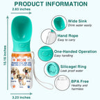 We Do It For You - Personalized Pet Water Bottle With Drinking Feeder