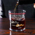Putting Up With Cat Mom Mum - Personalized Whiskey Glass