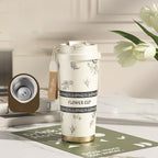 🔥Gift Idea 49% OFF Hot Sale🔥Lily of the Valley Stainless Steel / Ceramic Liner Insulation Cup