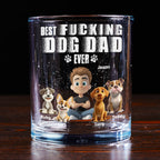 Best Dad Ever - Personalized Whiskey Glass