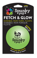 Spunky Pup Dog Toy Fetch & Glow Ball Assorted Colour