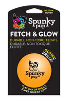 Spunky Pup Dog Toy Fetch & Glow Ball Assorted Colour