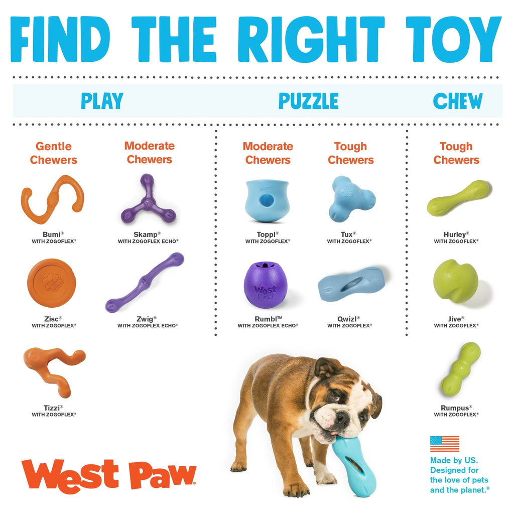 West Paw Zisc Flying Disc Fetch Dog Toys