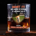 Admit It Orange Photo - Personalized Whiskey Glass
