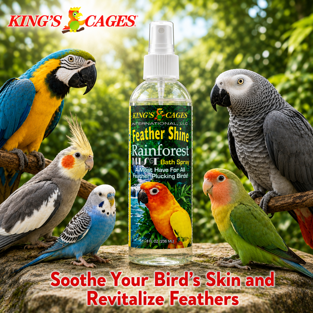 Kings Cages Rainforest Mist Feather Shine Bath Spray 8oz