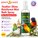 Kings Cages Rainforest Mist Feather Shine Bath Spray 8oz