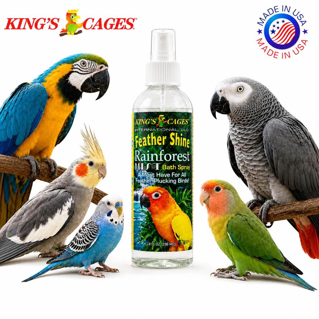 Kings Cages Rainforest Mist Feather Shine Bath Spray 8oz
