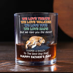 Love You The Most Version 2 Photo - Personalized Whiskey Glass