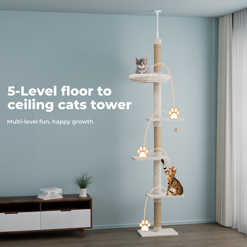 Floor to Ceiling Cat Tree 230-275cm