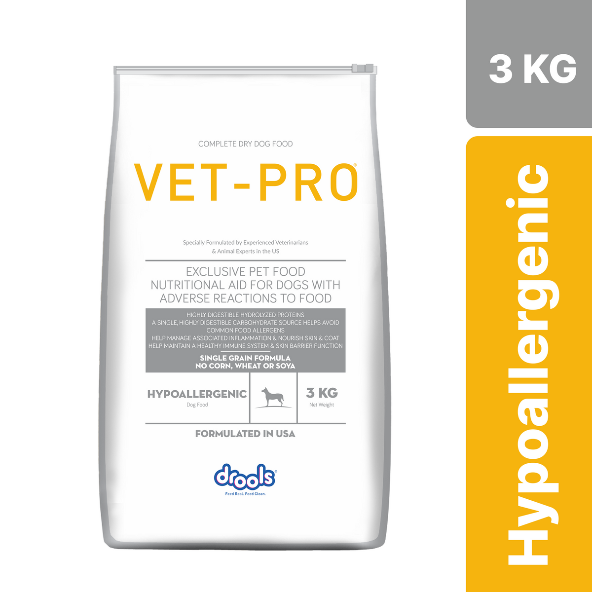 Drools VET PRO Hypoallergenic Adult Dog Dry Food