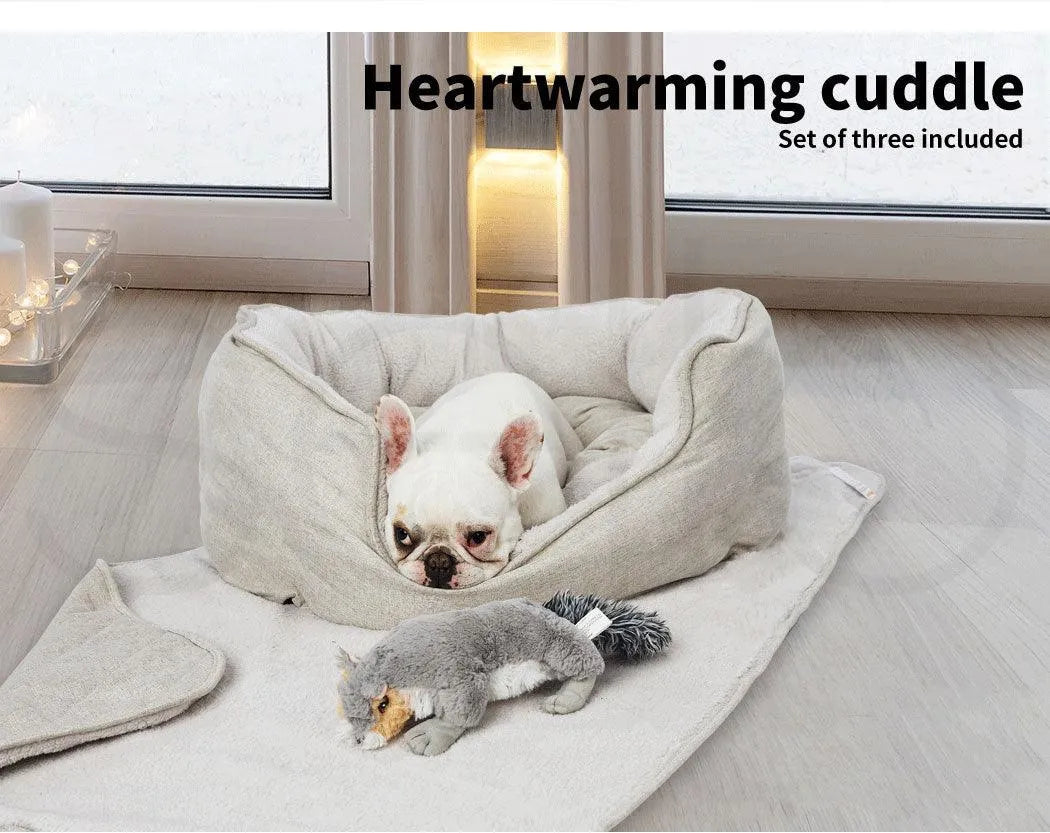Snuggle Pet Calming Bed Set– Soft & Comfy Design