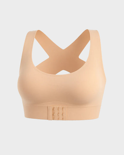 🤩HOT SALE - 50% OFF💝Front Closure Cross-Back Wireless Posture Bra