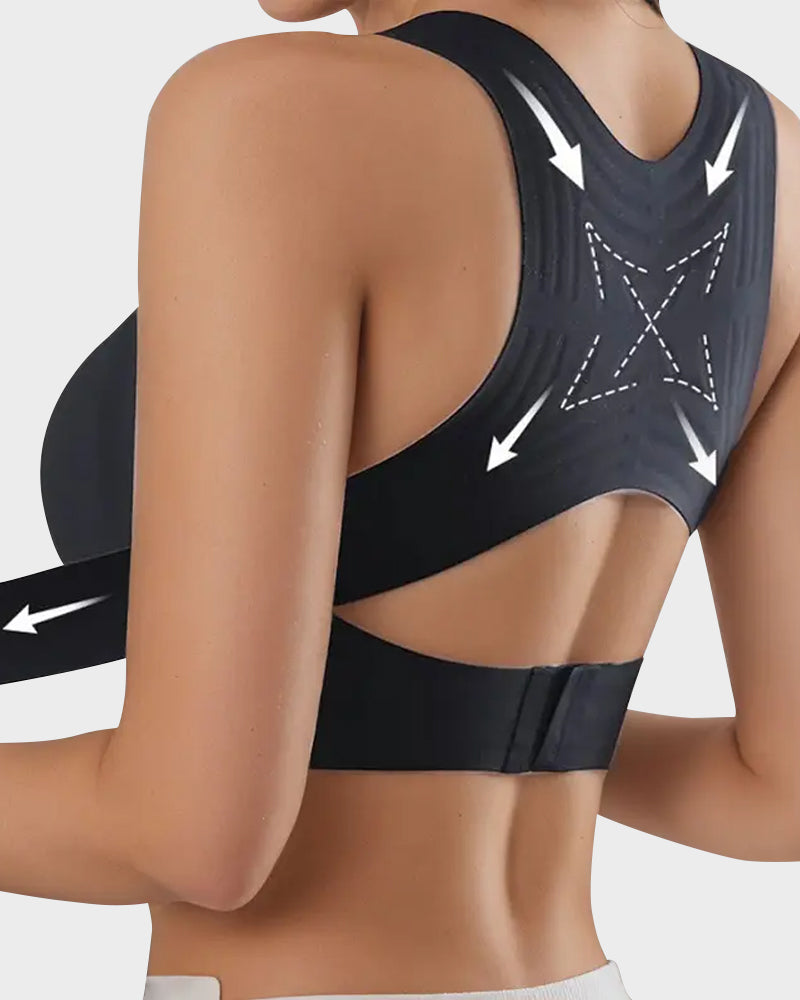 🤩HOT SALE - 50% OFF💝Front Closure Cross-Back Wireless Posture Bra
