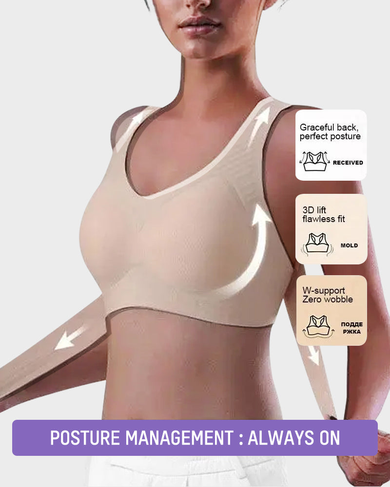 🤩HOT SALE - 50% OFF💝Front Closure Cross-Back Wireless Posture Bra